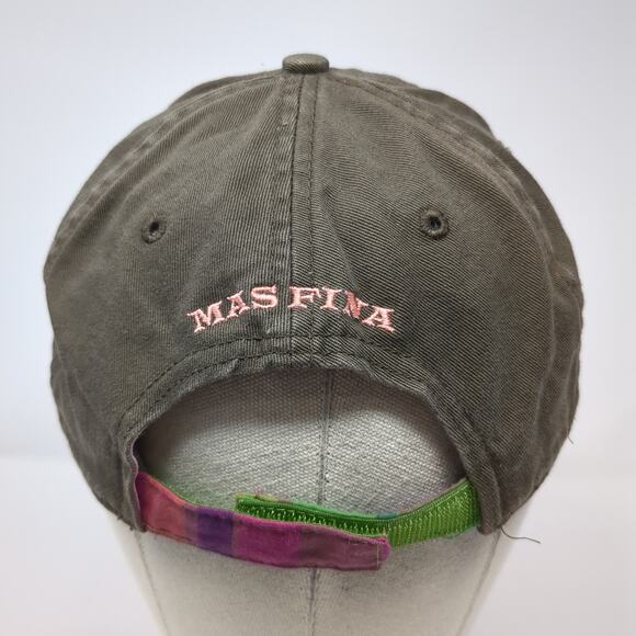 Corona Mas Fina Strapback Hat Brown One Size Adjustable Plaid Anoma - Picture 6 of 9
